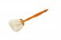 Mobile Preview: Staubpinsel lang aus Buchenholz mit weichem weißen Ziegenhaar-Besatz