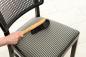 Mobile Preview: PolsterbürstPolsterbürste aus Buchenholz mit schwarzem Rosshaar-Besatz reinigt Stuhle aus Buchenholz mit weißem Ziegenhaar reinigt Stuhl