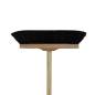 Preview: Besen Rosshaar mit Stiel, 30 cm, Natur
