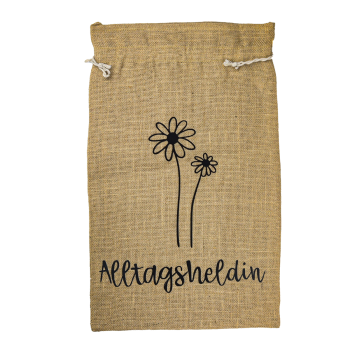 Hier ist der Beutel von vorne zu sehen.