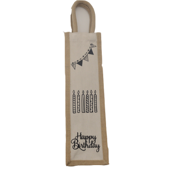 Hier ist die Flaschentasche von vorne abgebildet.